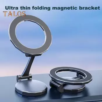 Магнитный автомобильный держатель для телефона на стол, подставка для мобильного телефона в спортзале для iPhone, внедорожное крепление с защитой от сотрясений, регулировка угла наклона, устойчивый к ржавчине кронштейн для телефона серебряный