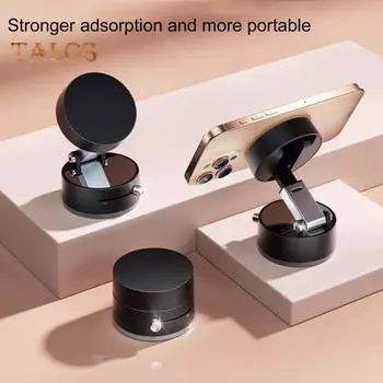 Магнитный автомобильный держатель для телефона с вакуумной присоской, двухсторонний держатель для телефона, безопасное крепление для смартфонов во время вождения для спортзала в автомобиле розовый