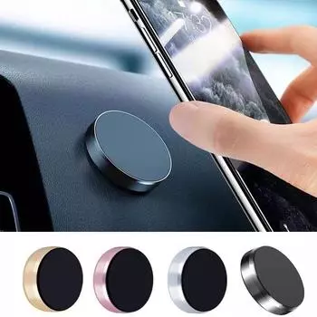 Магнитный автомобильный держатель для телефона, универсальная автомобильная подставка для телефона Xiaomi Huawei, настенная автомобильная магнитная наклейка на приборную панель чёрный