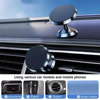 Магнитный автомобильный держатель для телефона, вращающийся на 360 градусов, сильное магнитное крепление для приборной панели, универсальный