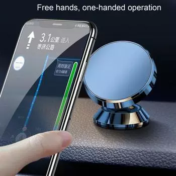 Магнитный автомобильный держатель для телефона Yousheng, корпус из сплава, удобный для сигналов дизайн, стабильное, прочное фиксированное магнитное крепление A серебряный