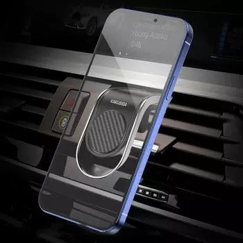 Магнитный автомобильный держатель для телефона, зажим для воздуховода, крепление с вращением на 360 градусов, поддержка сотовых телефонов Xiaomi iPhone 14 Samsung, держатель для телефона в автомобиле чёрный