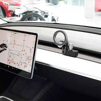 Магнитный автомобильный держатель для вентиляционного отверстия, подходит для автомобильного крепления телефона Tesla, разработанного для модели 3, модели Y, кронштейн для мобильного телефона для всех телефонов