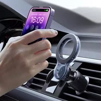 Магнитный автомобильный держатель SEAMETAL, вращающийся на 360 градусов, кронштейн для мобильного телефона, сильная магнитная поддержка для iPhone, Samsung, подставка Long Type