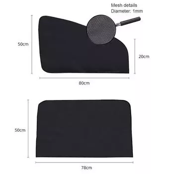 Магнитный автомобильный козырек от солнца, защита от ультрафиолета, автомобильная штора, солнцезащитный козырек на окно автомобиля, сетчатый солнцезащитный козырек на боковое окно, летняя защитная оконная пленка