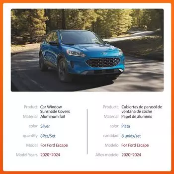 Магнитный автомобильный солнцезащитный козырек для Ford Escape Kuga ST-Line 2020~2024, рама лобового стекла, занавеска, коврик для бокового окна, аксессуары для люка