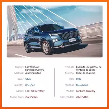 Магнитный автомобильный солнцезащитный козырек для Ford Territory Equator Sport 2021~2024, рама лобового стекла, шторка, боковое окно, аксессуары для люка