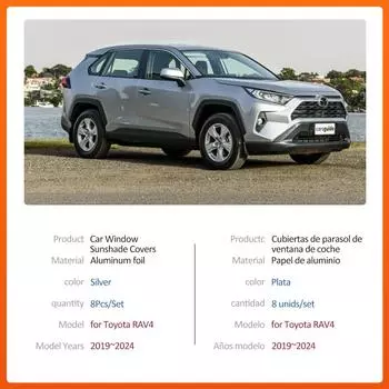 Магнитный автомобильный солнцезащитный козырек для Toyota RAV4 XA50 2019~2024, рама лобового стекла, занавеска, коврик для бокового окна, крышка люка, аксессуары