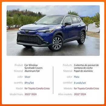 Магнитный автомобильный солнцезащитный козырек для Toyota Corolla Cross XG10 2025~2024 2025 Рама лобового стекла Штора Боковой оконный коврик Аксессуары для люка