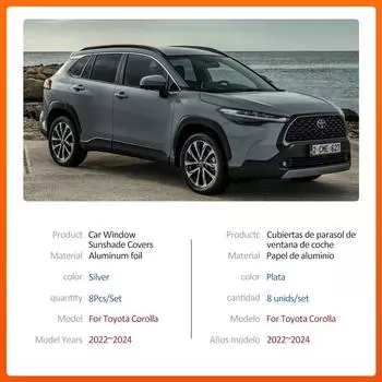 Магнитный автомобильный солнцезащитный козырек для Toyota Corolla Cross XG10 Hybrid 2025~2024, рама лобового стекла, шторка, боковое окно, люк, аксессуары