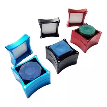 Магнитный бильярдный кий, держатель для мела, 3 секции, алюминиевый сплав, портативный квадратный ящик для мела для снукера, чехол, аксессуары для бильярда красный