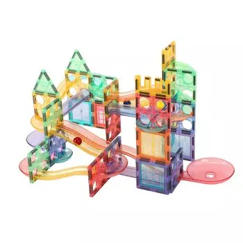 Магнитный блок Pitapare 108 предметов, развивающая игрушка, детская магнитная плитка, подарок на день рождения, магнитный набор для катания мячей, 3D-головоломка, тренировка мозга