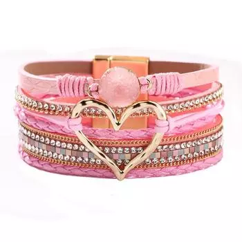 Магнитный браслет Bohemian Love чёрный