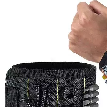 Магнитный браслет для удержания винтов, гвоздей, сверл, держателей для запястья, ремни с сильными магнитами, крутые гаджеты для мужчин и женщин красный