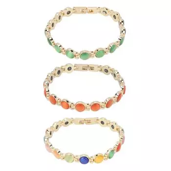 Магнитный браслет из титановой стали, женский модный изысканный браслет для облегчения боли, магнитотерапевтический браслет Orange