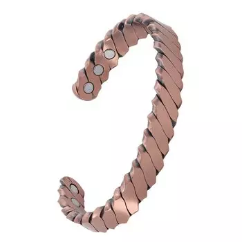 Магнитный браслет Открытый красный медный магнит 6 частей здоровый браслет [ZIYMU] мужской тип.A zm-b-031 бронзовый