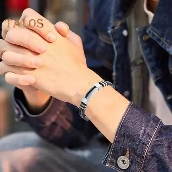 Магнитный браслет Pulse Prostate Wellness Band Восстанавливает эректильную уверенность Способствует циркуляции Кутикула Prostapower Магнитный Mand серебряный