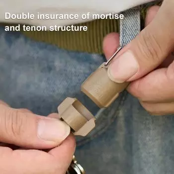 Магнитный брелок для ключей, портативный карабин, быстроразъемный держатель для ключей, сверхмощный, для кемпинга, альпинизма, альпинизма, пешего туризма, подвесная пряжка чёрный