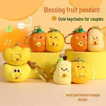 Магнитный брелок-подвеска с изображением настоящей мультяшной пары - креативный подарок для студентов