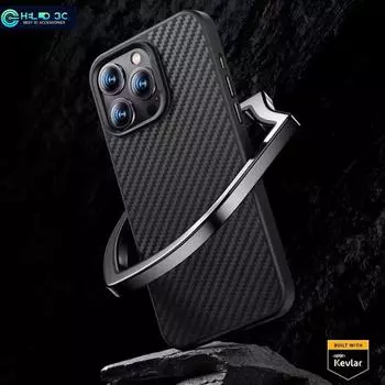 Магнитный чехол Benks из кевлара и арамидного волокна, совместимый с противоударным чехлом для iPhone 15 pro max, для защиты военного класса, противоударный чехол для iPhone 15 procase 15 pro max чёрный