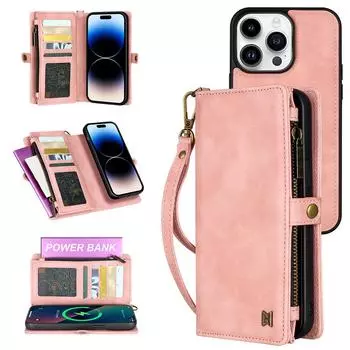 Магнитный чехол-бумажник на молнии для телефона iPhone 6 7 8 X XS XR SE 11 12 13 14 15 Pro Plus ProMax iPhone X XS