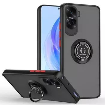 Магнитный чехол-держатель для кольца для Honor 90 70 60 50 SE Magic 6 4 5 Pro Lite X5 X6 X7 X8 X9 X7A X8A X9A Противоударный матовый прозрачный чехол For Honor 90