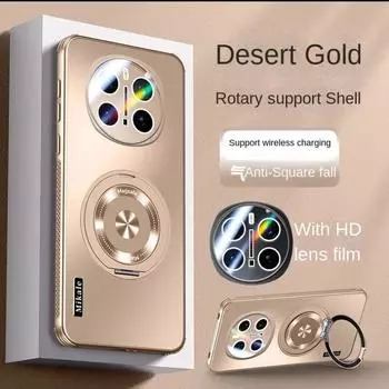 Магнитный чехол для беспроводной зарядки Magsafe для Huawei Honor Magic 7 Pro Magic7Pro 7 Lite, противоударный держатель для кольца, матовый жесткий чехол для Magic7 6pro For Magic 7 чёрный