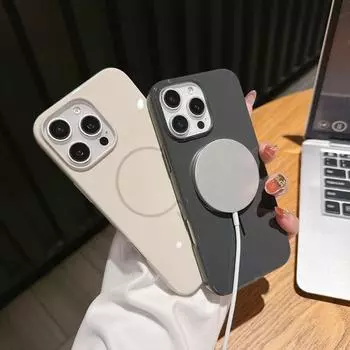 Магнитный чехол для iPhone 11 13 16 Pro Max iPhone 14 15 Pro Max 12 13 Pro Max 13 Pro 14 Pro Ударопрочный водонепроницаемый Простой однотонный цвет iPhone 11 чёрный