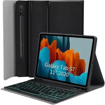 Магнитный чехол для клавиатуры с держателем S Pen для Samsung Galaxy Tab S7 11 Plus 12,4 S6 10,5 lite 10,4 2020 Чехлы для клавиатуры T870 S6Lite10.4 P610 P615 розовый