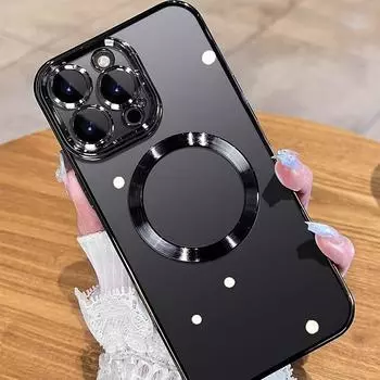 Магнитный чехол для мобильного телефона с защитой объектива для iPhone 15 14 Pro Max Plus 12 13 11, противоударный тонкий чехол для мобильного телефона For iPhone 15 Plus