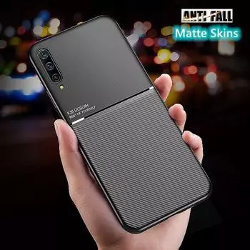 Магнитный чехол для Samsung Galaxy A51 A71 A50 A30S A01 A21 A91 A30 A20 A10 A70 A70S матовый кожаный чехол для Samsung A 51 71 50 01 A10S чёрный