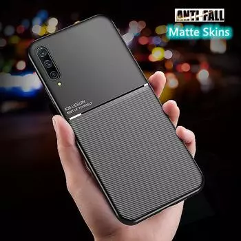 Магнитный чехол для Samsung Galaxy A51 A71 A50 A30S A01 A21 A91 A30 A20 A10 A70 A70S матовый кожаный чехол для Samsung A 51 71 50 01 A10S чёрный