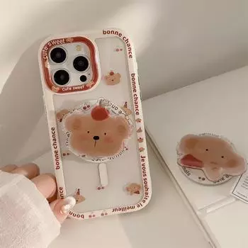 Магнитный чехол для телефона Cherry Bear на весь экран 15promax