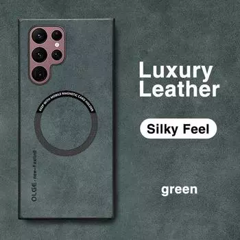 Магнитный чехол из овчины для телефона Huawei P60 Mate Xiaomi 13T Samsung S25 S24 S23 Ultra S22 iPhone 16 15 Pro Max 14 13 12 11 противоударный чехол Samsung S23 синий