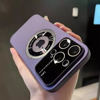 Магнитный чехол для телефона Magsafe с беспроводной зарядкой для Iphone 14 13 12 Pro Max с логотипом и отверстием для камеры, чехол для мобильного телефона Funda For iPhone14 Pro Max белый