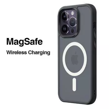 Магнитный чехол для телефона с беспроводной зарядкой для Iphone 14 Pro Max с чехлом Magsafe для мобильного телефона Iphone 13 12 Pro Max Funda Coque For iPhone 12 Pro зелёный