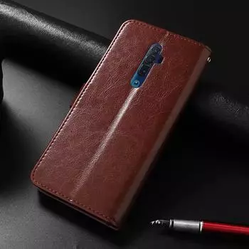 Магнитный чехол-кошелёк из искусственной кожи для Oppo Reno2 PCKM70 Reno 2, противоударная защитная задняя крышка для OPPO Reno2 Z Reno 2 Z 2Z PCKM80, мягкий чехол из ТПУ Oppo Reno2 Z чёрный