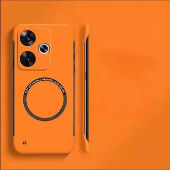 Магнитный чехол Magsafe для POCO F6 Pro, тонкий безрамочный жесткий чехол из поликарбоната, чехол для беспроводной зарядки, чехол для POCO X6 Pro POCO F6 белый