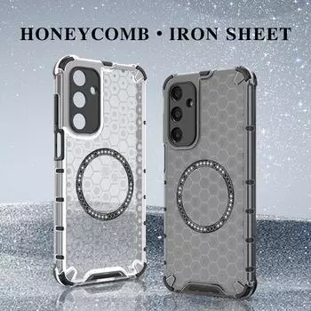 Магнитный чехол Magsafe Full Cover для Samsung A16 A26 A36 A56 A55 A35 M35 5G, ударопрочный прозрачный защитный силиконовый чехол из ТПУ Samsung A56 зелёный