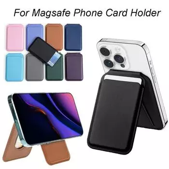 Магнитный чехол-подставка для кошелька с защитой от кражи для iPhone 15 14 13 ProMax Universal зелёный