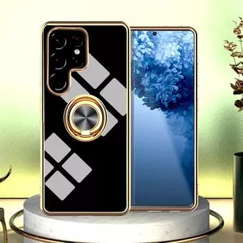 Магнитный чехол с покрытием для Samsung Galaxy S23 S22 S21 S20 Ultra Plus FE A53 A52S 5G Note 20 10 9 S10 S 22 21 23, крышка-держатель с кольцом For Samsung S10 мятный