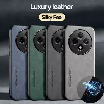 Магнитный чехол Skin Feeling для OPPO Reno 12F 12FS 5G Reno12 F FS защитный чехол противоударный чехол Funda Capa OPPO Reno 12F 5G зелёный