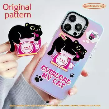 Магнитный чехол Zhitai для iPhone 12/13/15 Pro Max - матовый лазер, совместимый с MagSafe iPhone 12 Pro Max