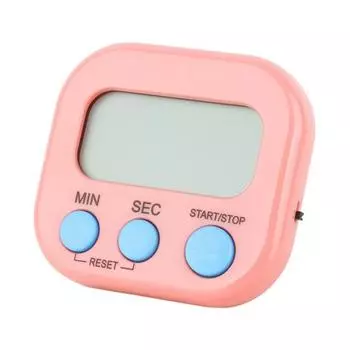 Магнитный цифровой таймер для учителей, детский таймер для класса с подставкой, прочный, легко читаемый дисплей, набор кнопок, кухонный таймер розовый