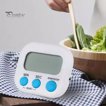 Магнитный цифровой таймер для учителей, детский таймер для класса с подставкой, прочный, легко читаемый дисплей, набор кнопок, кухонный таймер белый