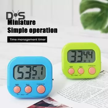 Магнитный цифровой таймер для учителей, детский таймер для класса с подставкой, прочный, легко читаемый дисплей, набор кнопок, кухонный таймер белый