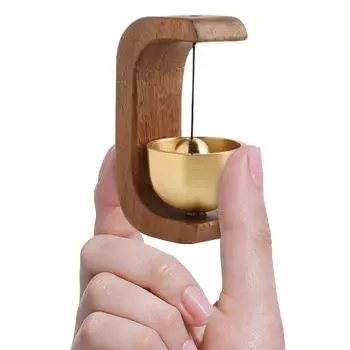 Магнитный деревянный дверной звонок, подвесной деревянный колокольчик, декоративный громкий дверной звонок для холодильника, ресторана, домашнего декора