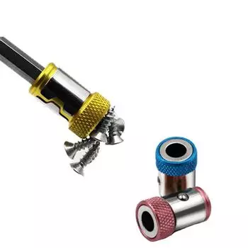 Магнитный держатель бит из сплава, электрический магнитный магнит, мощное кольцо для хвостовика 6,35 мм, намагничивающее устройство для сверл Phillip