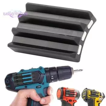 Магнитный держатель бит, высокая прочность, портативность, простая установка, любители DIY, электрики, органайзер для сверл чёрный