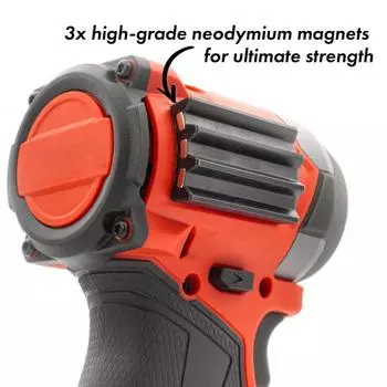 Магнитный держатель бит, высокая прочность, портативный, простая установка, DIY энтузиасты, электрики, органайзер для сверл чёрный